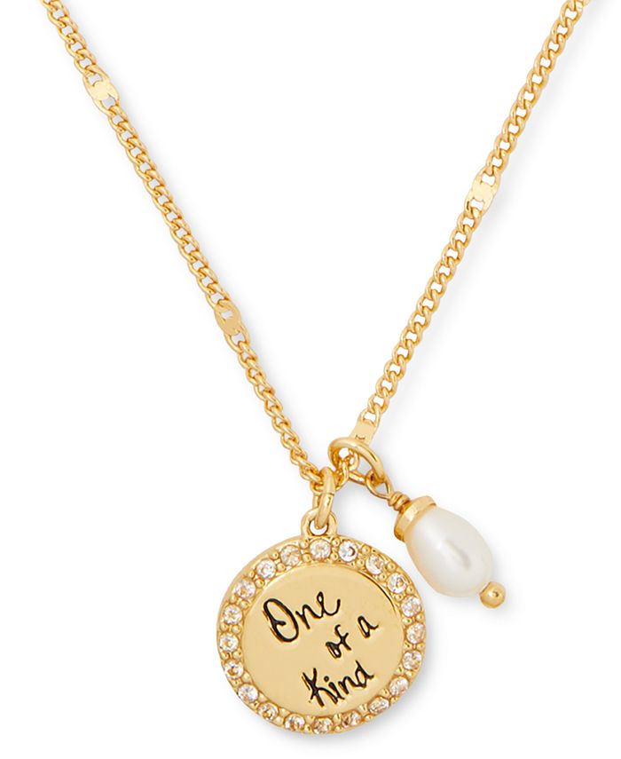 kate spade new york GoldTone Pavé One Of A Kind Disc & Freshwater