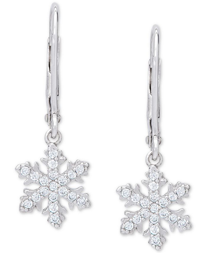 Macy's new arrivals snowflake earrings