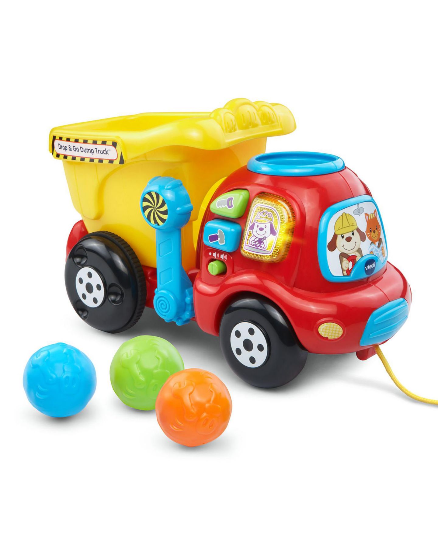 Детская игрушка VTech Drop & Go Light-Up Motor Skills Dump Truck, цвет: Разноцветный — фото 1