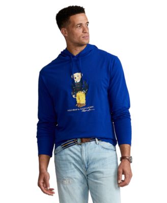 Polo Ralph Lauren Men's Big Tall Polo Bear Jersey Hooded T-Shirt