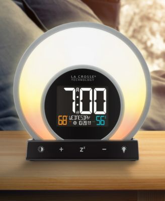 La Crosse Technology Soluna C79141 Mood Light Alarm Clock with Temperature Humidity