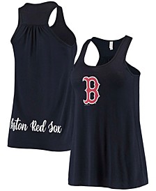 Women's Navy Boston Red Sox Front Back Tank Top