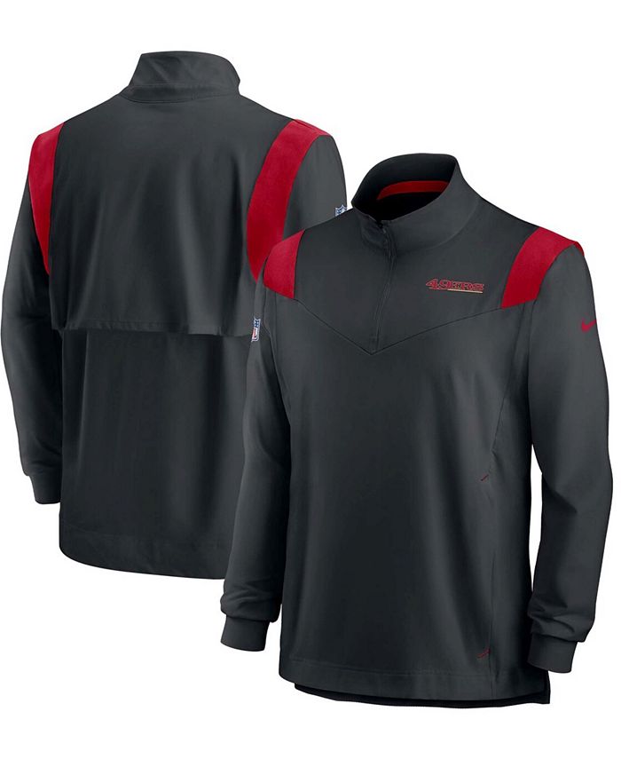 Nike Men's Black San Francisco 49ers 2021 Sideline Coaches Repel  Quarter-Zip Jacket - Macy's