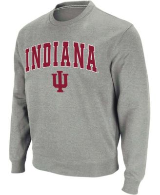 Men's Indiana Hoosiers Arch Logo Crew Neck Sweatshirt