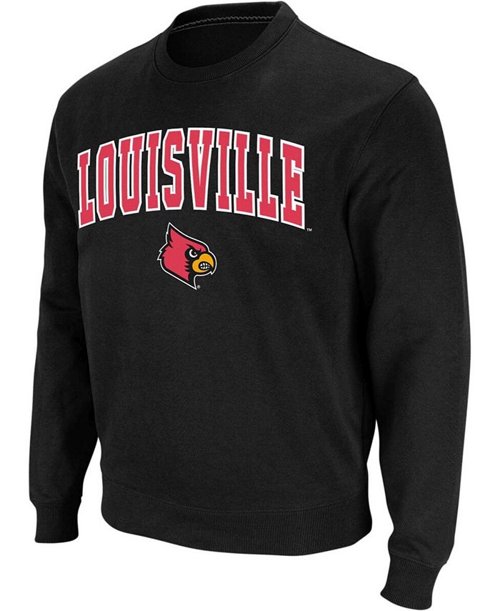 Colosseum Men's Louisville Cardinals Arch & Logo Crew Neck Sweatshirt