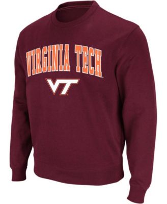 Men's Virginia Tech Hokies Arch and Logo Crew Neck Sweatshirt