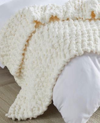 Chunky-Knit Chenille Throw, 50" x 60"