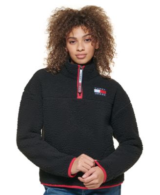 Tommy Jeans - Quarter Zip Sherpa Pullover Top