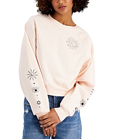 Juniors' Celestial Graphic Sweatshirt