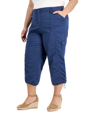 Pull On Capris Women's Plus Size Pants 