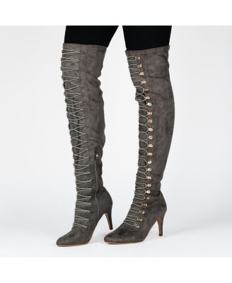 Women's Trill Lace Up Over The Knee Dress Boots