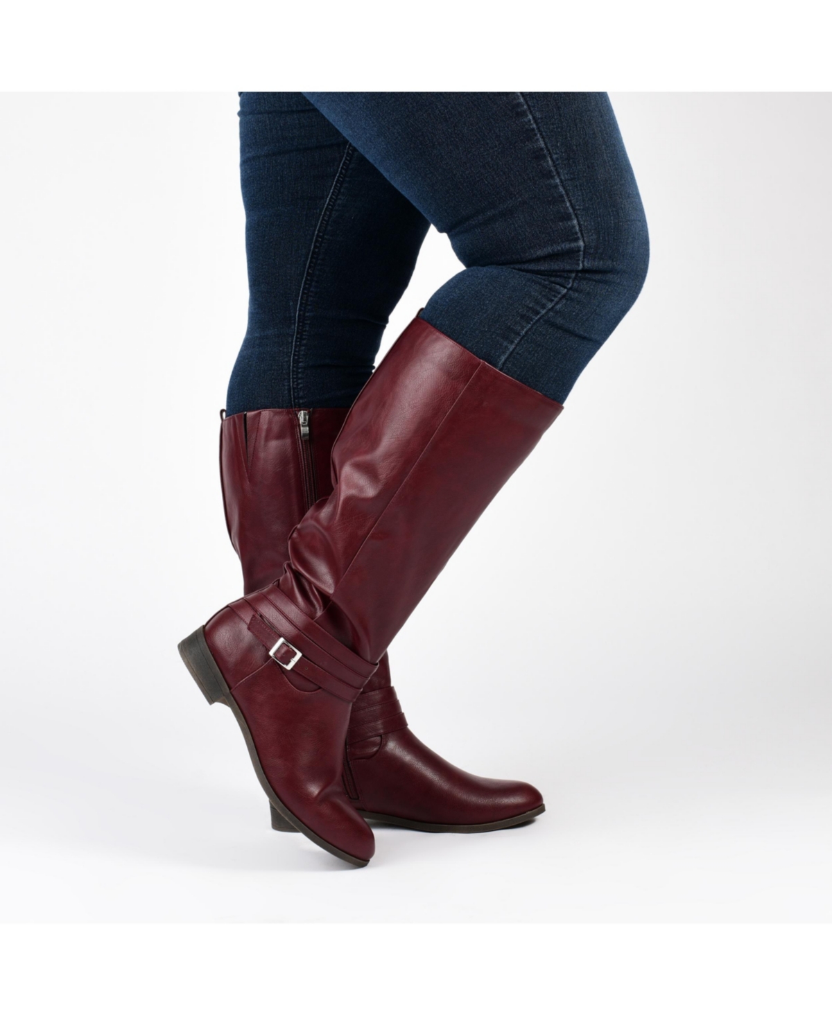 Journee Collection Collection Women's Tru Comfort Foam Ivie Boot In Navy