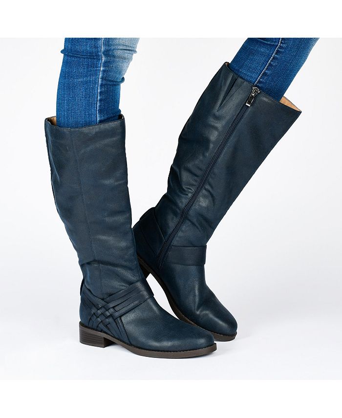 Journee Collection Women's Meg Boot - Wide Calf Knee High Boots In Faux Suede