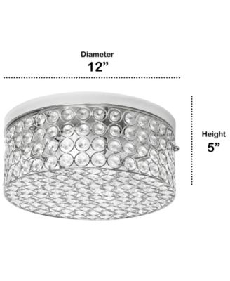 Glam 2 Light Round Flush Mount