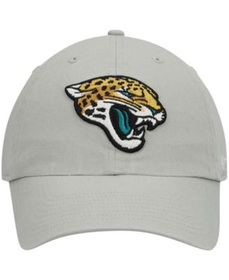 Men's Gray Jacksonville Jaguars Logo Clean Up Adjustable Hat