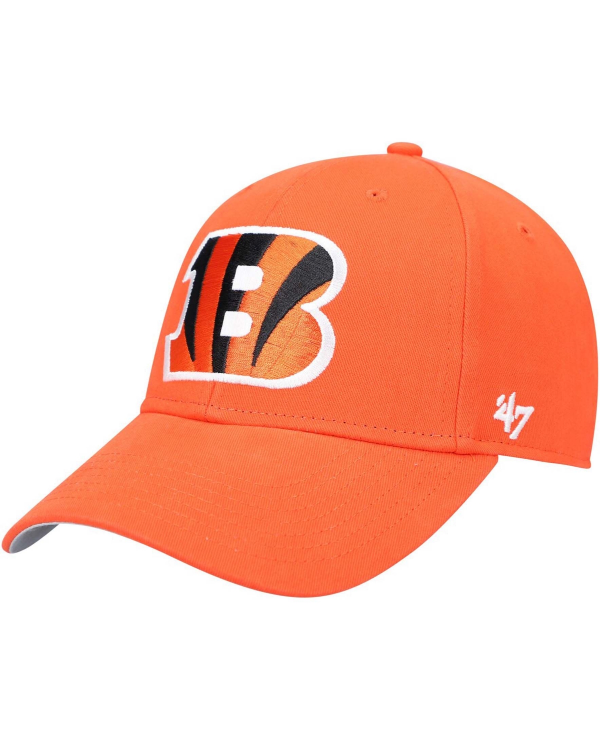 47 Brand Boys Orange Cincinnati Bengals Basic Secondary Mvp Adjustable Hat In Orange