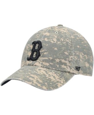 camo red sox hat 47