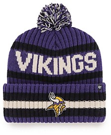 Men's Purple Minnesota Vikings Bering Cuffed Knit Hat with Pom