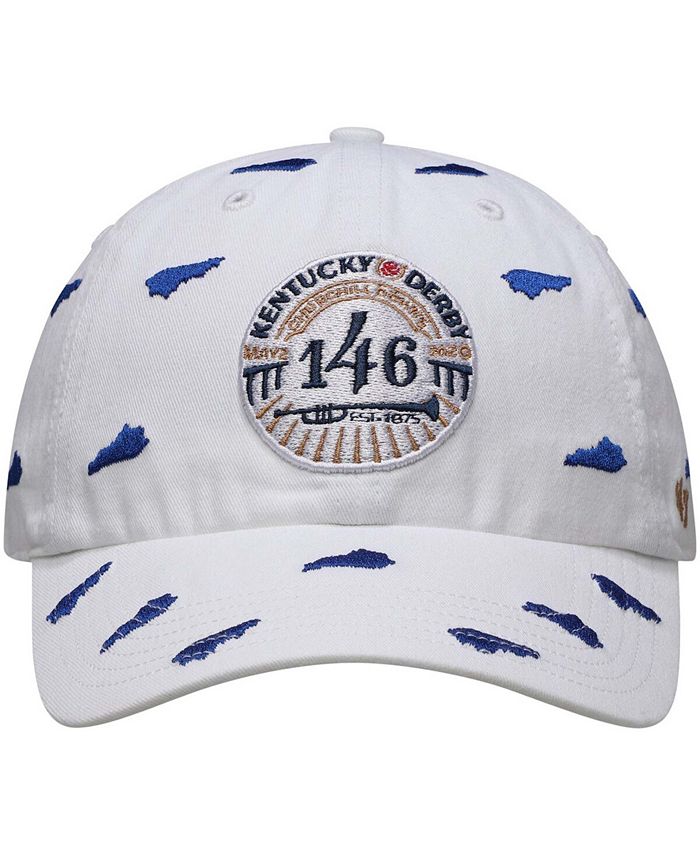 '47 Brand Men's White Kentucky Derby 146 Repeating State Pattern ...