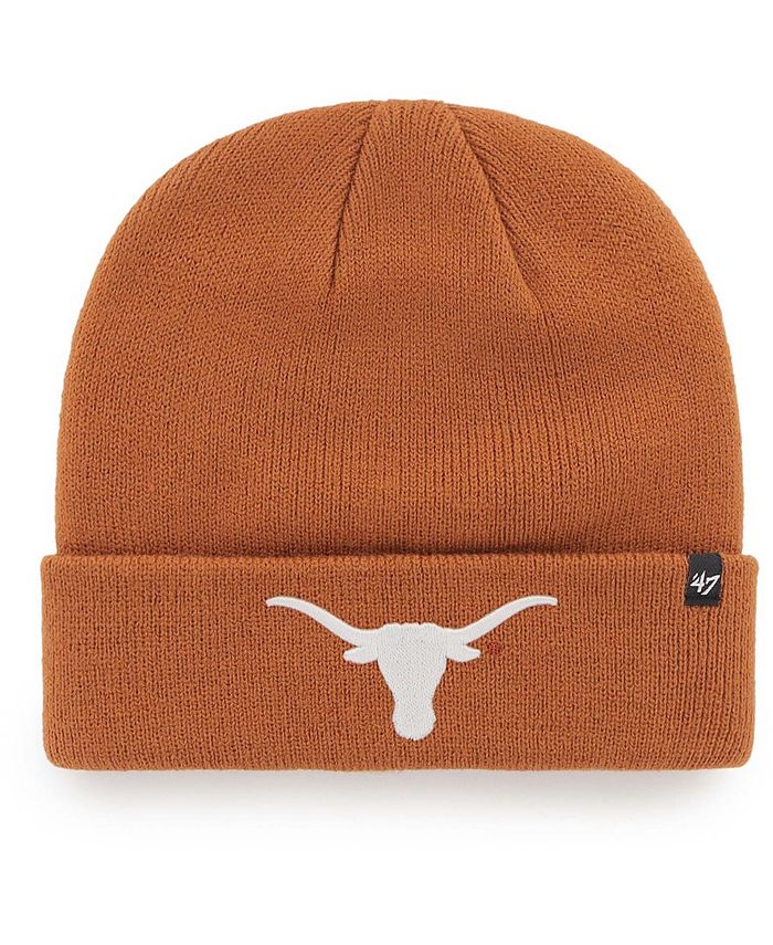 '47 Brand Men's Texas Orange Texas Longhorns Raised Cuffed Knit Hat ...
