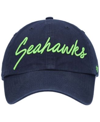 Women's College Navy Seattle Seahawks Vocal Clean Up Adjustable Hat