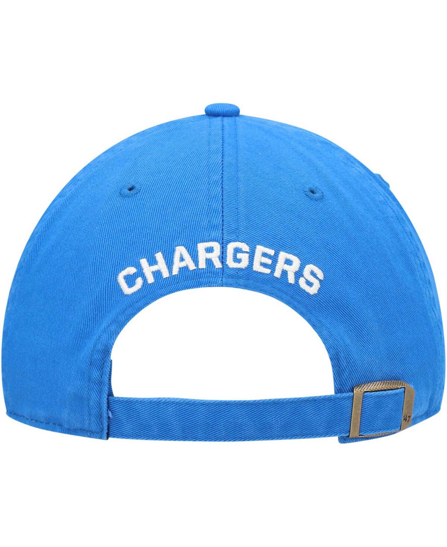Женская кепка '47 Brand Powder Blue Los Angeles Chargers Finley Clean Up Adjustable Hat — фото 5