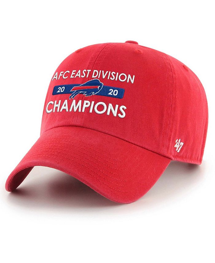 47 Brand Men's Red Buffalo Bills 2020 Afc East Division Champions Clean Up  Adjustable Hat - Macy's