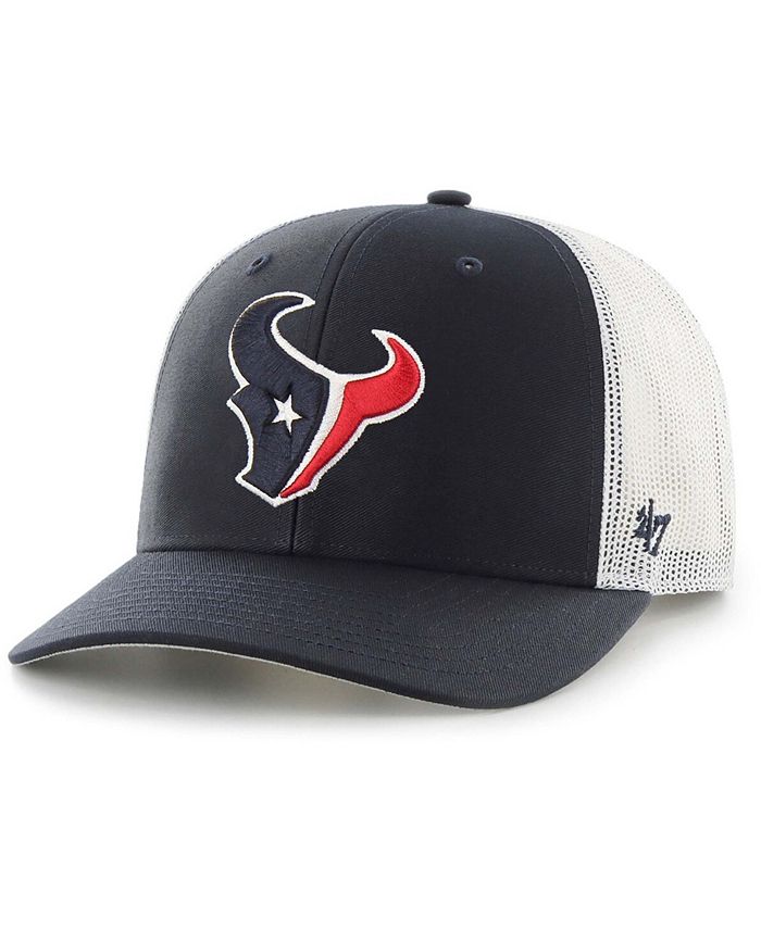 '47 Brand Men's Navy, White Houston Texans Trucker Snapback Hat Macy's