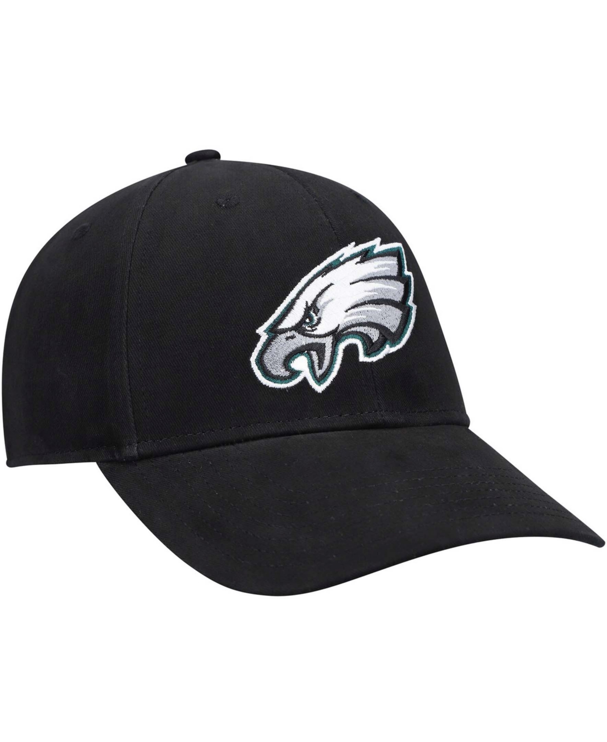 47 Brand Boys Black Philadelphia Eagles Basic Secondary Mvp Adjustable Hat In Black