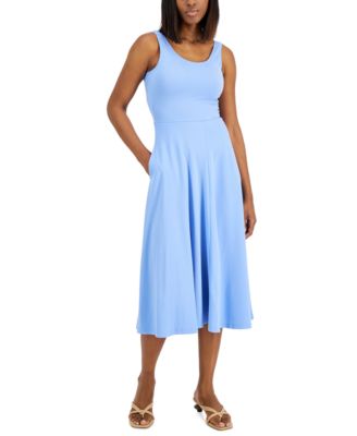 macys ralph lauren blue dress