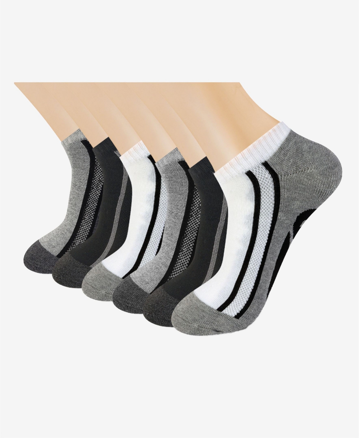 Caterpillar Men's Half Cushion Socks, Pack of 6