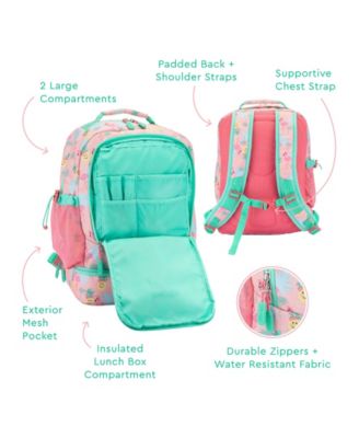 Kids Prints 2-In-1 Backpack and Insulated Lunch Bag - Tropical