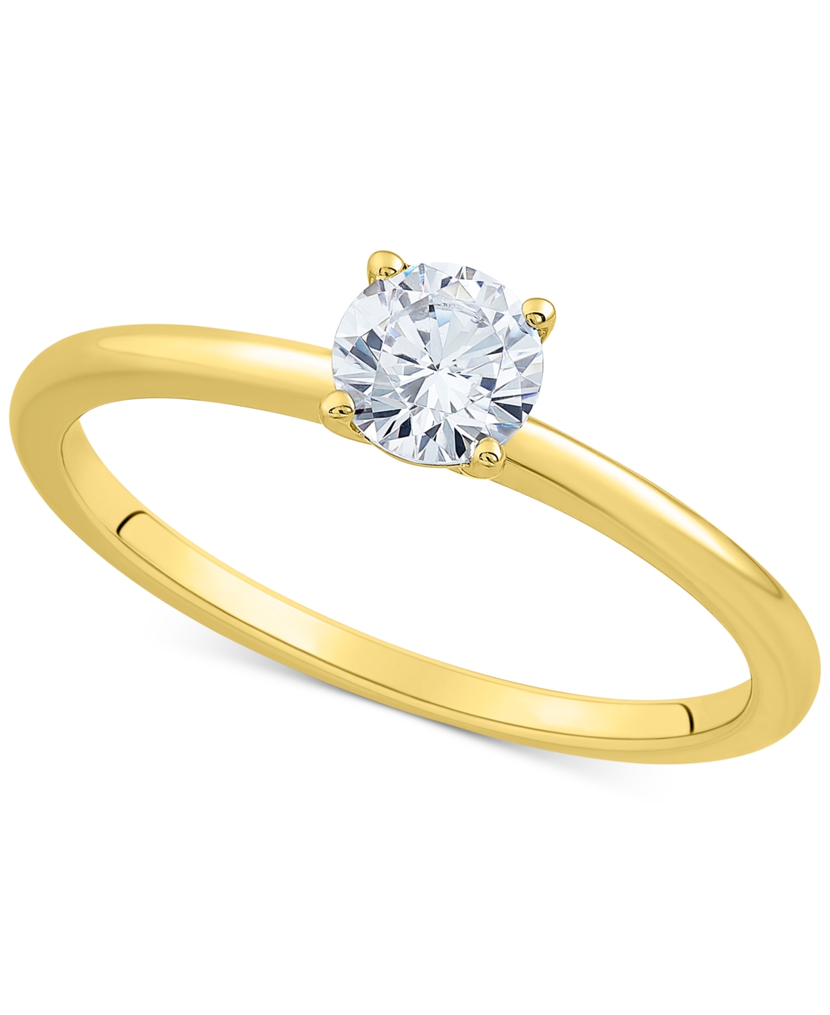 Grown With Love Igi Certified Lab Grown Diamond Engagement Ring (1/2 ct. t.w.) in 14k White or- Yellow Gold