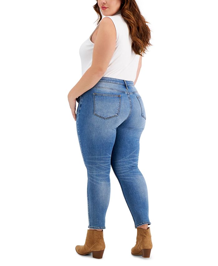 Vigoss Trendy Plus Size Ace Ripped Skinny Jeans Macy s