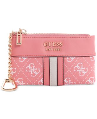 guess noelle zip pouch wallet