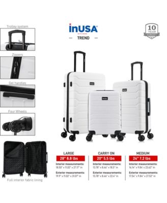 Trend Lightweight Hardside Spinner Luggage Set, 3 piece