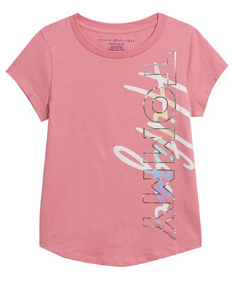 Tommy Hilfiger Big Girls Ombre Tommy T-shirt - Macy's