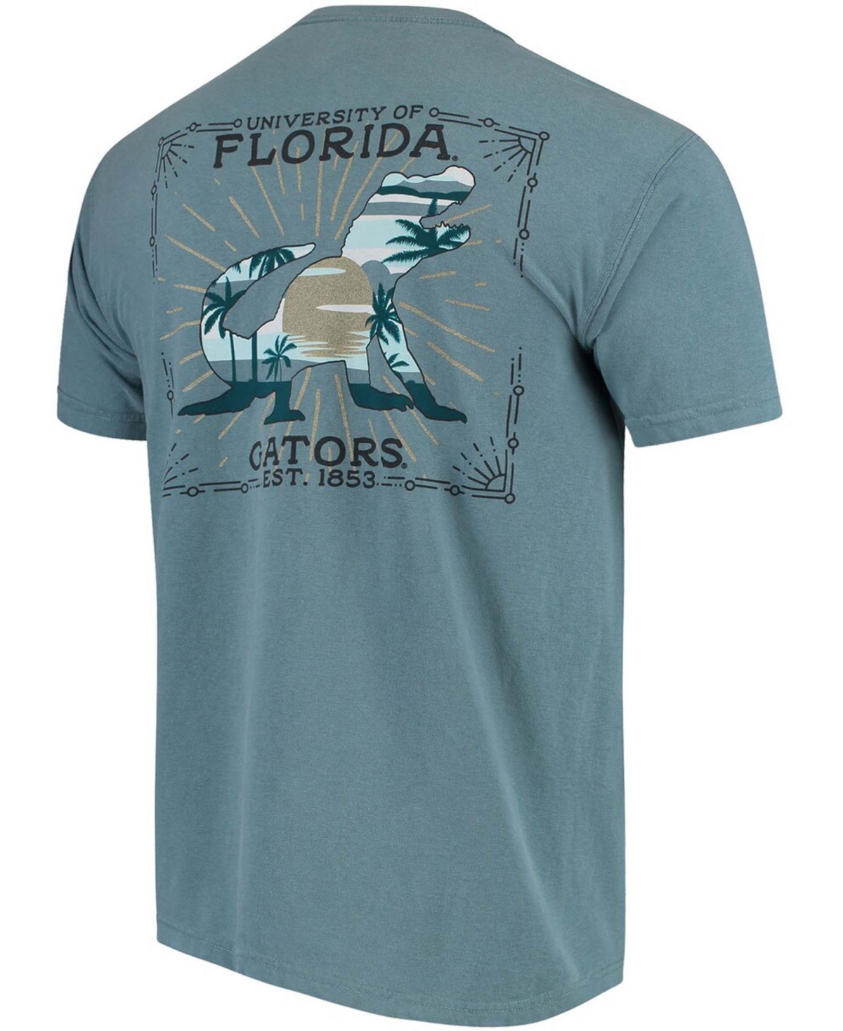 Men'sFlorida Gators State Scenery Comfort Colors T-shirt - Blue