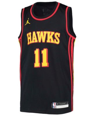 Big Boys Trae Young Black Atlanta Hawks 2020/21 Swingman Player Jersey - Statement Edition