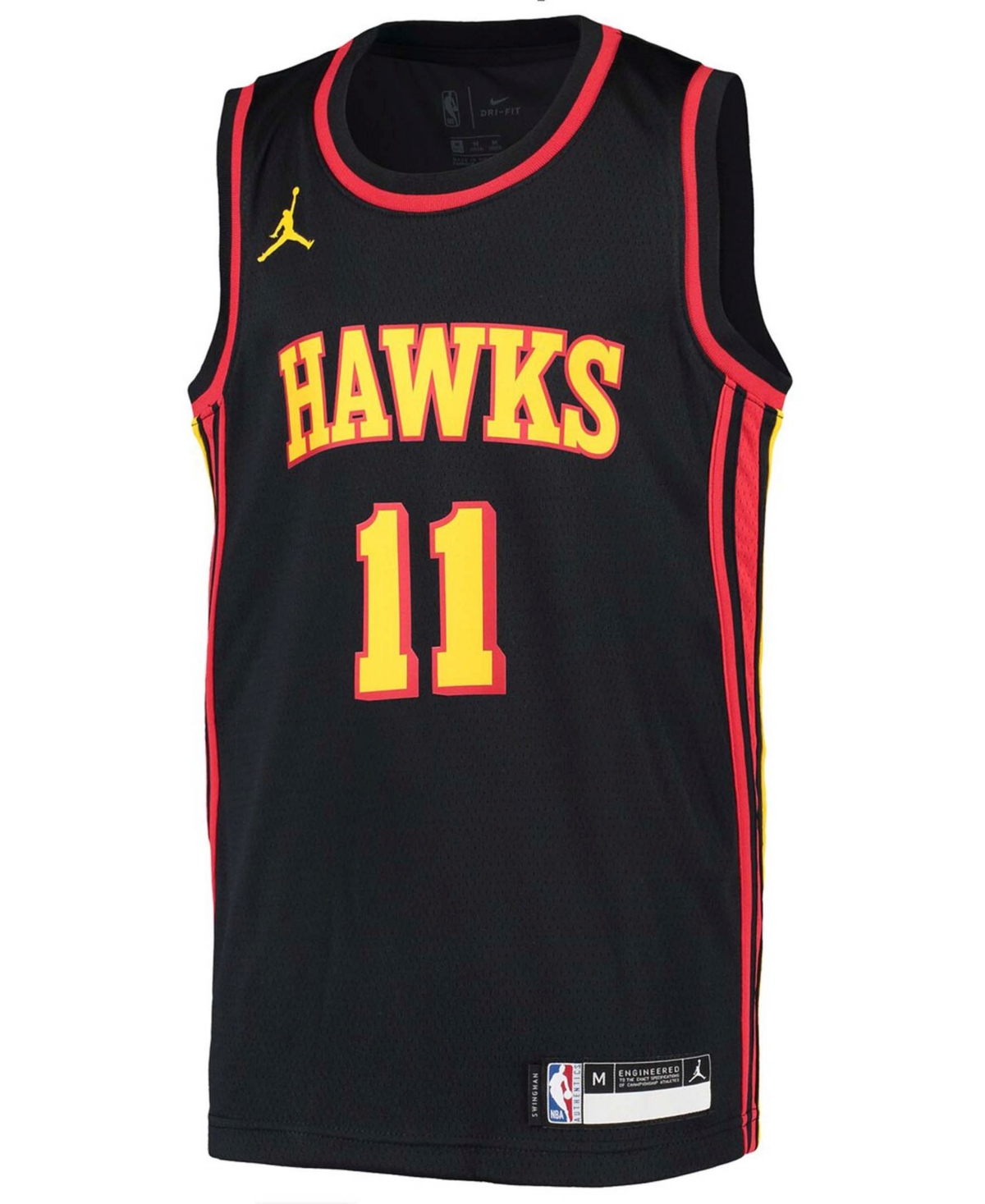 Big Boys Trae Young Black Atlanta Hawks 2020/21 Swingman Player Jersey - Statement Edition