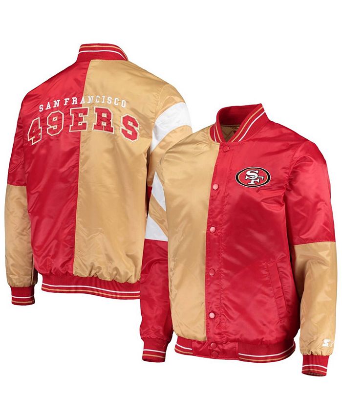 Women's Starter SF 49ers Red Satin Jacket