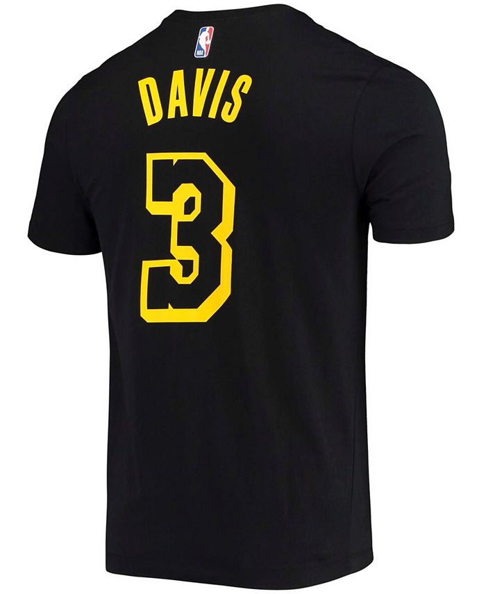 Nike Men's Anthony Davis Black Los Angeles Lakers Name and Number Mamba ...