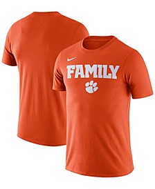 Men's Orange Clemson Tigers Family T-shirt