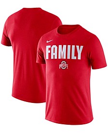 Men's Scarlet Ohio State Buckeyes Family T-shirt