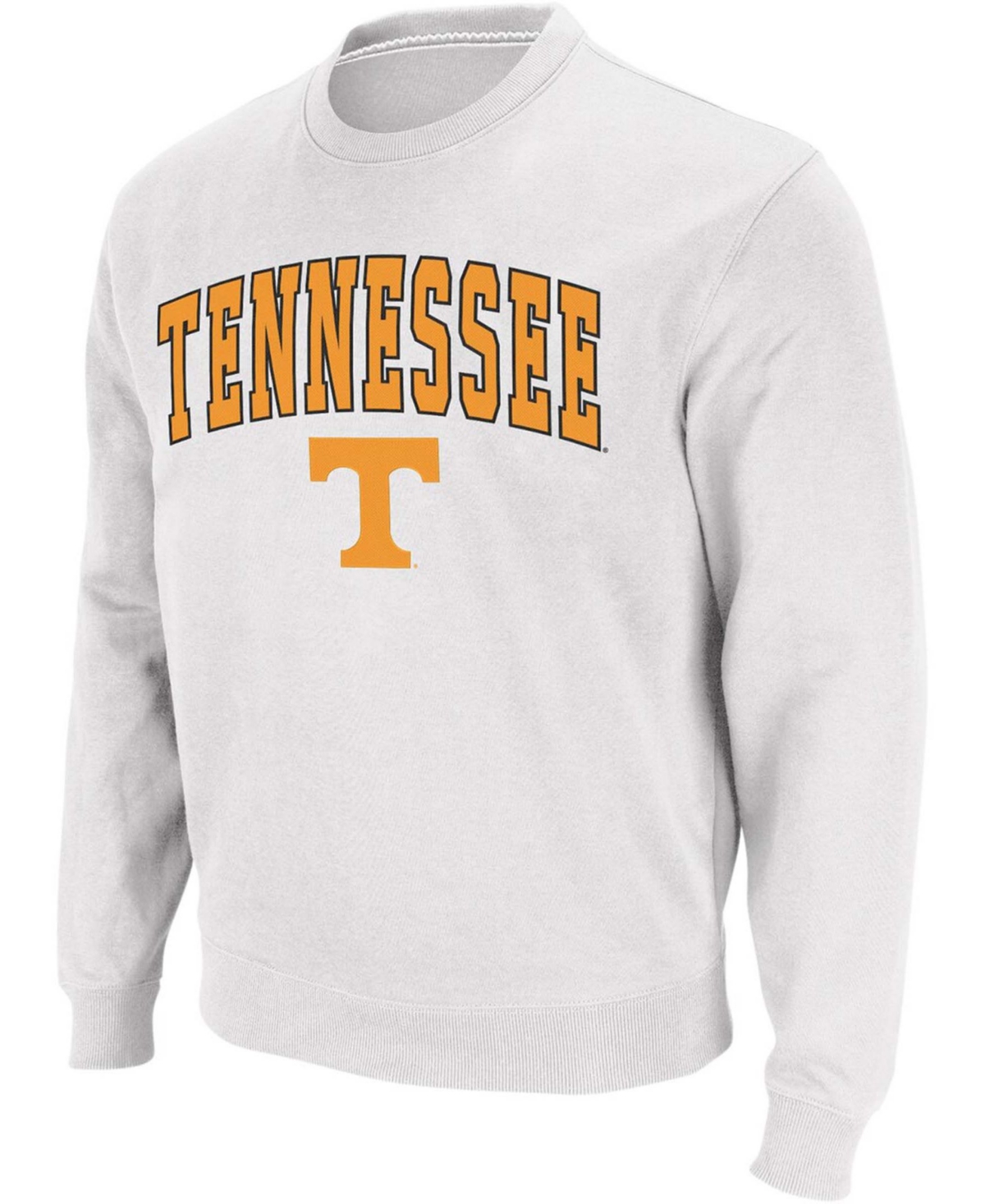 Shop Colosseum Men's White Tennessee Volunteers Arch And Logo Crew Neck Sweatshirt