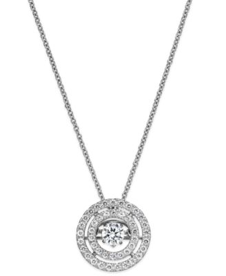 twinkling diamond star necklace