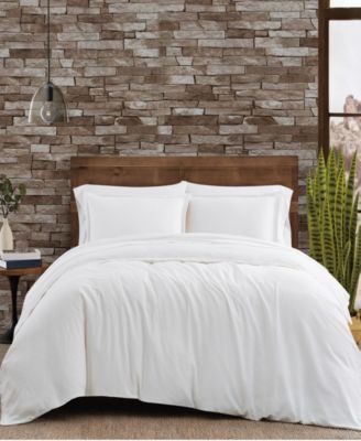 Cotton/Linen 3 Piece Duvet Cover Set, Queen