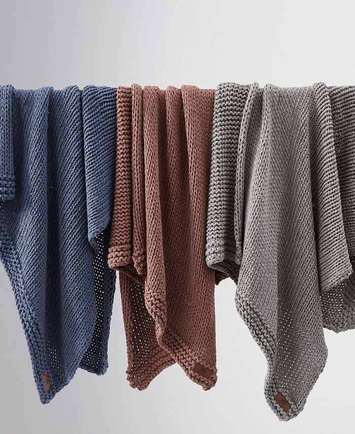 Frye Chunky Knit Throw, 50" x 60" Macy's