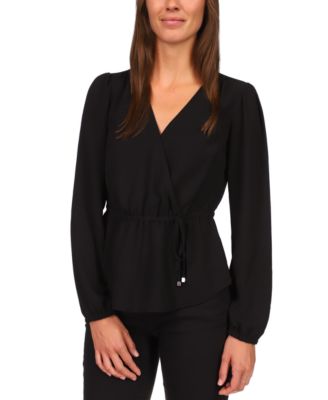 Michael Kors - Faux-Wrap Crepe Top