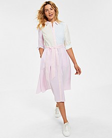 Mommy & Me Colorblocked Shirtdress, Created for Macy's